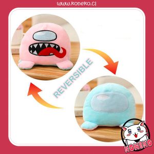 Peluche Among Us Reversible Rosa/Verde