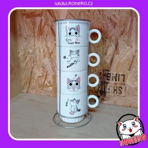 Set Tazas Gatito Chi