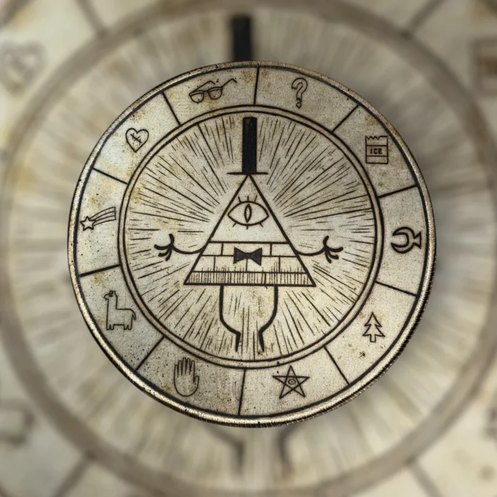 Mousepad Redondo 25cm - Gravity Falls - Bill Cipher