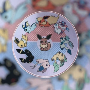 Mousepad Redondo 25cm - Eevee Evolution